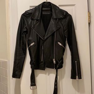 All Saints Balfern Leather Biker Jacket